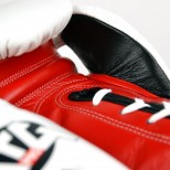LG2 MTG Pro 3-Tone White Lace-up Boxing Gloves