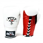 LG2 MTG Pro 3-Tone White Lace-up Boxing Gloves