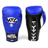 LG2 MTG Pro 3-Tone Blue Lace-up Boxing Gloves