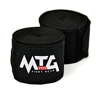 EH1 MTG Pro 5m Black Elasticated Hand Wraps