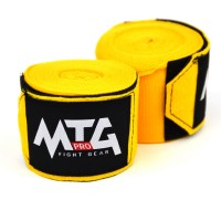 EH1 MTG Pro 5m Yellow Elasticated Hand Wraps